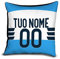 quickgadget Idea Arredo Casa Regalo Cuscino Sport Calcio Personalizzato con Nome e Numero per Tifoso Lazio