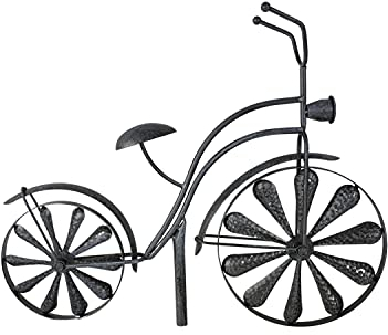 Sesua Metall Gartenstab Fahrrad Silber 160 cm Gartenstecker