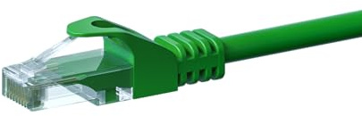 Danicom CAT 6 Netzwerkkabel U/UTP - 0,50 m - Grün - CCA | POE, Ethernet, LAN, Patchkabel, Datenkabel, RJ45 - für Serverschränke, Switches, Router, Modems!