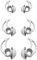 Adhiper Ear Plugs Replacement Silicone Earbuds 6 Pieces Ear Plugs is Compatible for Bose Sports Earbuds True Wireless In-Ear Headphones (white)