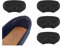 VivoFoot 4 Stück Fersenpolster,Ferseneinlagen für Lockere Schuhe, Fersenschutz, Fersenkissen für Schuhe, Selbstklebende Fersenhalter gegen Blasen & Reibung (Schwarz)