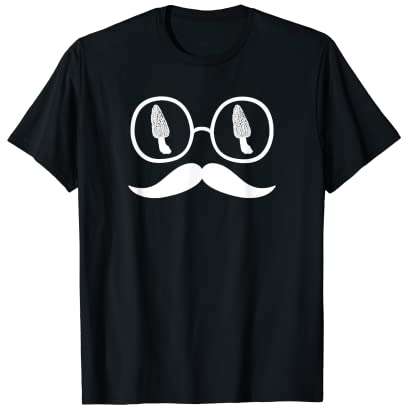 Morel Pilzliebe mit Brille und Schnurrbart für Jäger T-Shirt