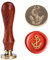 Anker Wachs Siegelstempel 25 mm 1 Zoll Vintage Siegelwachs Wachs Schlüssel Leben Ankh Symbol Wachs mit Holzgriff Ankh Stempel für Umschlag Einladungen Party