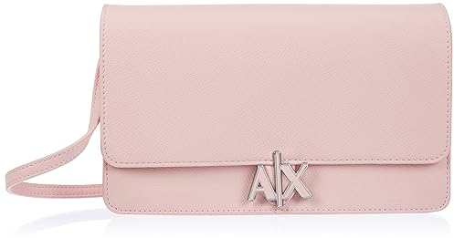 Armani Exchange Avril, Sustainable, Logo Closure, Borsa Donna, Pink Stop-Pink Stop, Einheitsgröße