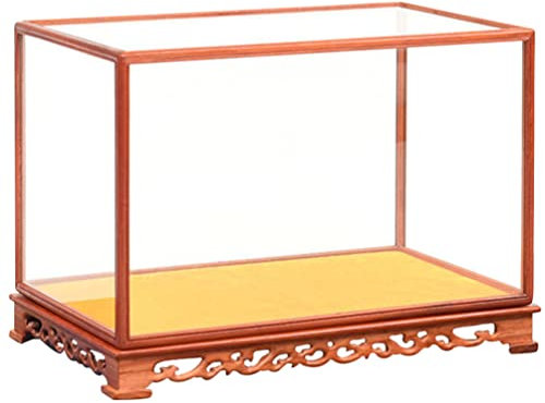 Beavorty Antike Sammlervitrine Staubdichte Aufbewahrungsbox Für Figuren Vasen Und Dekoration Elegantes Design Für Wohn Und Kinderzimmer