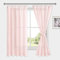DWCN Voile Vorhänge mit Kräuselband Leinenoptik 2 Stücke Halbtransparent Vorhänge für Wohnzimmer,Durchsichtige Gardinen,Blush Rosa,175x140cm (Höhe x Breite)