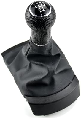 Viviance 5/6 Gang Auto Schaltknauf Hebel Stick Gamasche Kofferraumabdeckung kompatibel mit SEAT Ibiza 2002-2008 - 5 Gänge