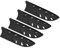 PATIKIL Knife Sheaths for Kitchen Knife for 7 Nakiri Knife, 4 Pcs Knife Edge Guard, Knife Sheath Covers Sleeves, Feathered Japanese Kitchen Knife Set, Black, 7.2x 2