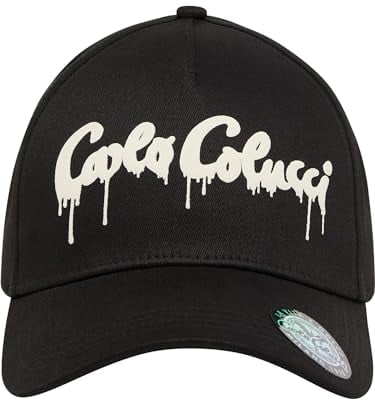 Carlo Colucci Basecap mit 3D Druck Schwarz OS