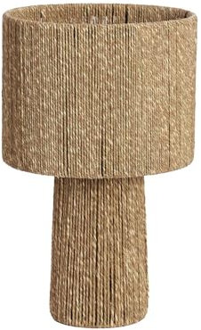 Light & Living Tischlampe Pitino - Braun - 31.5x31.5x51cm - Rund - Textilien - Tischleuchte Wohnzimmer & Schlafzimmer - Tischlampen modern