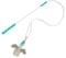 Outward Hound Tail Teaser Interactive Dog Wand, Exercise & Play, Plush Squeaker Toy Included, Multicolored