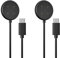 AWINNER Compatible for Google Pixel Watch 2 Charger Cable Fast Charging with Type C Port (Black, 2 Pack)