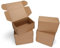 HORLIMER 6 Stück Versandkarton Klein Karton Box, 230x152x102 mm Mailer Boxen, Verpackungskartons aus Wellpappe für Warensendung, Geschenkbox, Faltkarton, Postkarton(Braun)