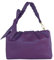 modamoda de - T254 - ital. Borsa da donna piccola in pelle, Lilla, s