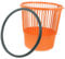 LABRIMP Garbage Can Plastic Trash Basket Office Trash Bin Trash Cans Garbage Container Basketball Trash Can Office Waste Paper Bucket Home Trash Holder Plastic Trash Can Rubbish Can