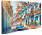 islandburner Prime Bild auf Leinwand Bunte Straße mit alten Gebäuden und einem blauen Oldtimer in tropischer Stadt wie Cuba Bilder Wandbilder Poster