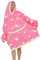 Coperta con cappuccio indossabile a forma di animale, grande, oversize, sherpa, comoda, per adulti e donne, Rosa/Rossa., Etichettalia unica