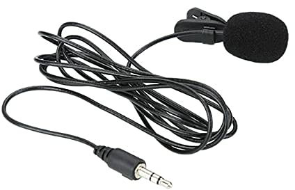 Micrófono Lavelia de 3,5 mm, manos libres, mini collar con cable, micrófono para PC, portátil, video, conferencia, Vlogging