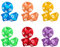 FIMWOLZ 18 Stück Acryl Polyedrische Würfel Set, D10 Würfel Dice Spielwürfel für DND/RPG/MTG Tischspiele Brettspiel Kartenspiel Rollenspiele