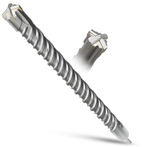METOTY SDS Plus Bohrer 40mm×600mm,Steinbohrer,Hammerbohrer,Betonbohrer,Für Stein,Beton,Naturstein,Ziegelmauer