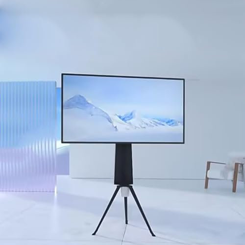 Motorisierte TV-Halterung - Verstellbarer LCD-TV-Bodenständer für 81,3 - 165 cm, 90° Drehung & 270° elektrische Neigung, vielseitiges Stativ-Design für einfaches Umschalten des Bildschirms