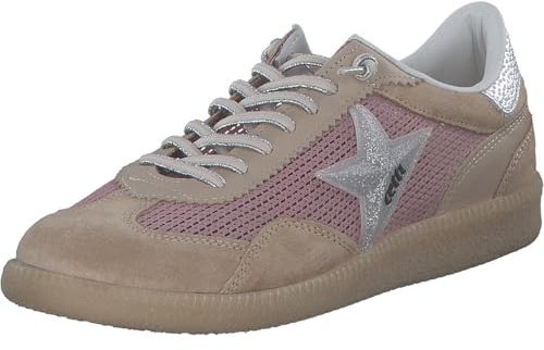 Cetti C-1385 SRA Old Rose (Rosa) - sportlicher Schnürschuh - Damenschuhe Top Trends, Mehrfarbig, Leder/Textil