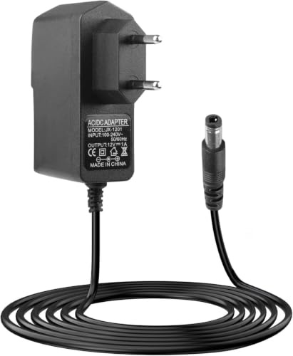 12V 1A LED Netzteil AC220V 230V 50/60HZ Netzadapter mit DC 5.5 * 2.5 mm | Router Netzteil für LED Streifen, Router, Lautsprecher, Kameras, TV Boxen 12V 1000mA, 1M Kabel, EU Stecker