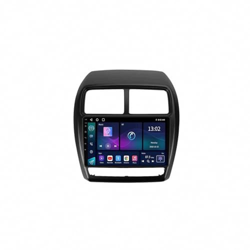 Navegador GPS Radio de Coche 2 DIN para Mitsubishi ASX 1 2016-2023 Enlace Espejo, Navegación, Siri, Aux, Bluetooth, Airplay, Lectura de Vídeo, Navegación, 4 Nuclear 1G+32G