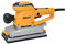 INGCO FS35028 Levigatrice orbitale elettrica per legno 350 W, Base in alluminio 110x220 mm, 11000 RPM, Impugnatura ausiliare - 5 PCS fogli abrasivi P120