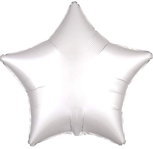 Amscan Anagram 3859101 - Satin Luxe White Foil Star Balloon - 18