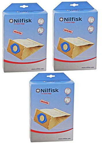 Nilfisk Véritable Aspirateur G90 GM80 GM90 Sacs à Poussière (Lot DE 15)
