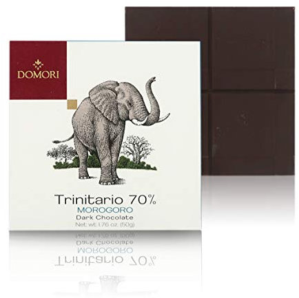 Domori Tablette de Chocolat Noir 70% Cacao Trinitario - Origine Tanzanie - 50 Grammes