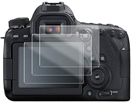 Displayschutzfolie aus Hartglas Nano, flexibel, bruchsicher, Härtegrad 9H, ultradünn, 0,2 mm und 100 % transparent, für Nikon D750 [3er-Pack]