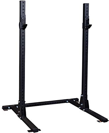 Body-Solid (SPR250) Pro ClubLine Squat Rack mit 453.6 kg Gewichtskapazität für Kniebeugen, Kreuzheben und Krafttraining, Schwarz