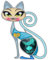 DOWAY Broche élégante en forme de chat en cristal pour femme et fille, cadeau pour sac à dos, vêtements, sacs, vestes, bijoux, Émail, nickel, strass, alliage de zinc, Grès