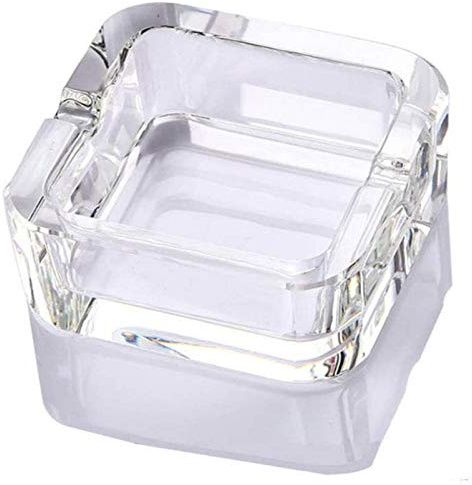 Lxuwbd Aschenbecher Kristallglas Aschenbecher (Weiß, Groß)
