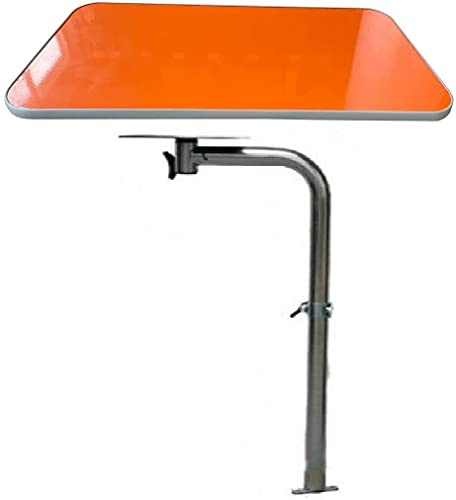 Lusso 360° SWIVEL SWING OUT LEG + TABLE Top Caravan Camper Conversion T5 Grey/Orange Glitter