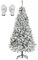 SALCAR Weihnachtsbaum Künstlich Weiss 120 cm, Künstlicher Tannenbaum Schnee mit Handschuhen und Metall Weihnachtsbäume Ständer, Schnellaufbau Klappsystem