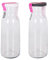 DKD Home Decor Botella de Cristal LAV 1,2 L (ø 6,8 x 25 cm)