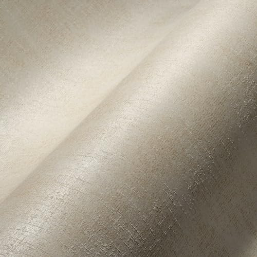 Architects Paper Tapete Beige Einfarbig 375633 Vliestapete Leicht Glitzer Glanz-Effekt Uni 10,05x0,53m Made in Germany