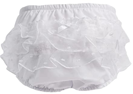 Baby Girls Frilly Lace Pants with Bow, Summer Knickers
