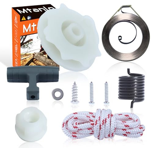 Mtanlo Kit de Polea de Arranque para Poulan Pro P3314 P3818AV PP3816 Motosierra Incluye Manija de Arranque Polea de Arranque Resorte de Arranque Arandela 530071966