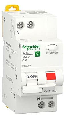 Schneider Electric Disjoncteur à courant résiduel 1P+N 30mA - R9D60610