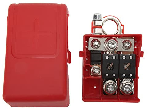 Fuse Box Battery Terminal with Cover, Fuse Box Battery Terminal 32V 400A Short Circuit Protection Sensitive Fast Connection for Caravans, Automotive Maintenance