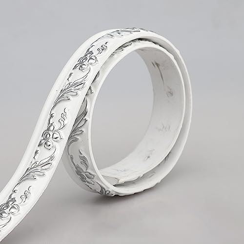 TapetenbordüRe Selbstklebende BordüRe Wand Wohnzimmer Tapeten Fliesenaufkleber Bad Dekoband Selbstklebend 3 - Silber 3.1 x 500 cm