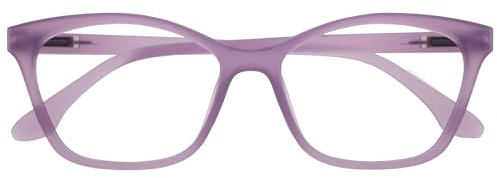 OPULIZE KAT Lesebrille - Cat-Eye Katzenaugen-Fassung - Mattes Lila - Herren & Damen - Federscharniere - R59-5 - +2.50