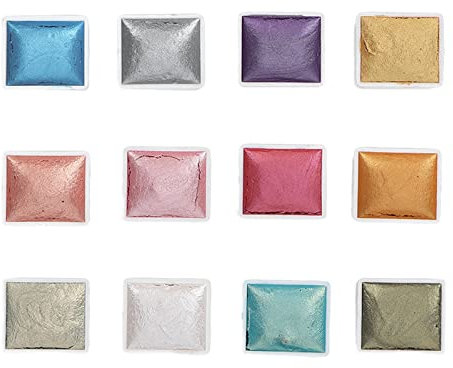 Hochtransparentes Nagel-Aquarellfarben-Set, 12 Farben, Langlebig, Natürliche Farben, für Nagelkünstler-Anfänger