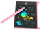 Mini Tablette d'écriture LCD, étanche, 4,4 Pouces, Couleur, Sensible à la Pression, Réutilisable, Effaçable, électronique, pour Dessin (Pink)