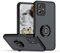 YUEQIAN Funda para Motorola Moto G14, Anillo Soporte Giratorio de 360°Antigolpes Estuche, Ultradelgado Translúcida Esmerilada Suave TPU + Dura PC Carcasa, Negro