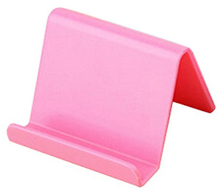 Phone Stand Candy Mini Portable Fixed Holder Mini Home Colour Holder Cell Phone Stand Holder for Desk Home Supplies Desktop Multifunction Mobile Phone Holder (Pink)